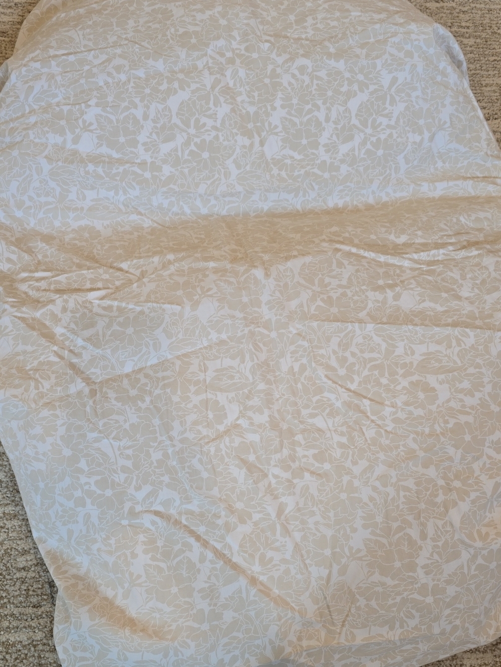 Crate & Barrel Floral Crib Sheet